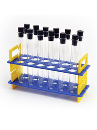 Test Tube Rack W/ 24ml Glass Tubes & Rubber Stoppers Test Tube Rack W/ 24ml Glass Tubes & Rubber Stoppers