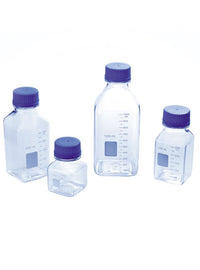 Square Disposable Polycarbonate Media and Storage Bottles Square Disposable Polycarbonate Media and Storage Bottles