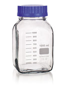 Wide Mouth Square Glass Media and Storage Bottles Wide Mouth Square Glass Media and Storage Bottles