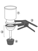 Vacuum Filter Holder Set with PTFE-Coated Funnel & Base Vacuum Filter Holder Set with PTFE-Coated Funnel & Base
