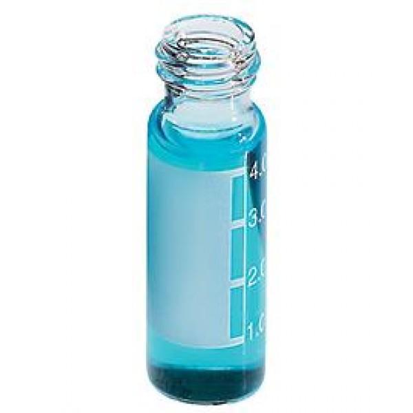 4ML Clear Screw Theard Vial W/Numbered Making ID Patch {15X45MM} (100/PK)