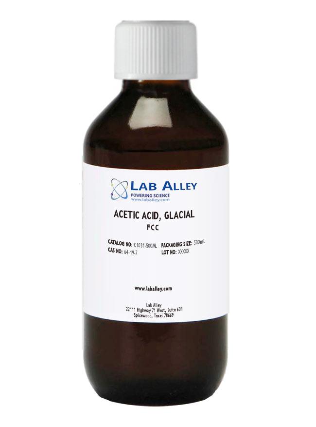 Acetic Acid. Glacial, FCC, 500ml