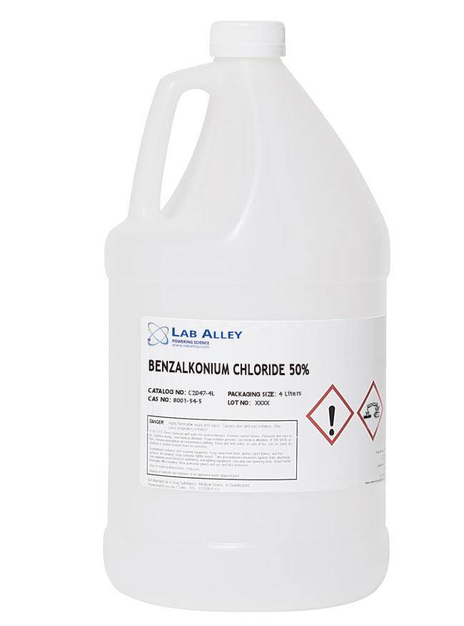 Benzalkonium Chloride | 50% Concentration | 4 Liters