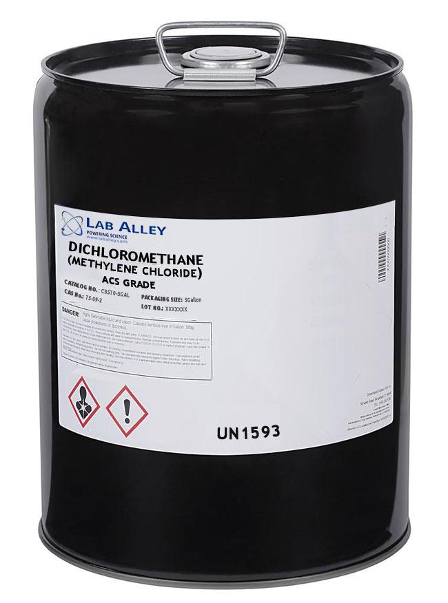 Dichloromethane (Methylene Chloride) ACS, 5 Gallons