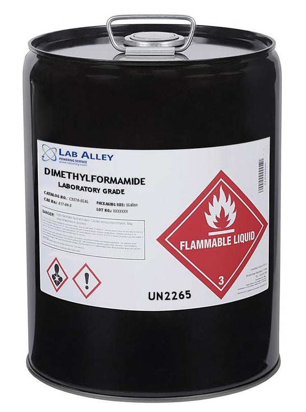 Dimethylformamide Laboratory Grade Solvent, 5 Gallons