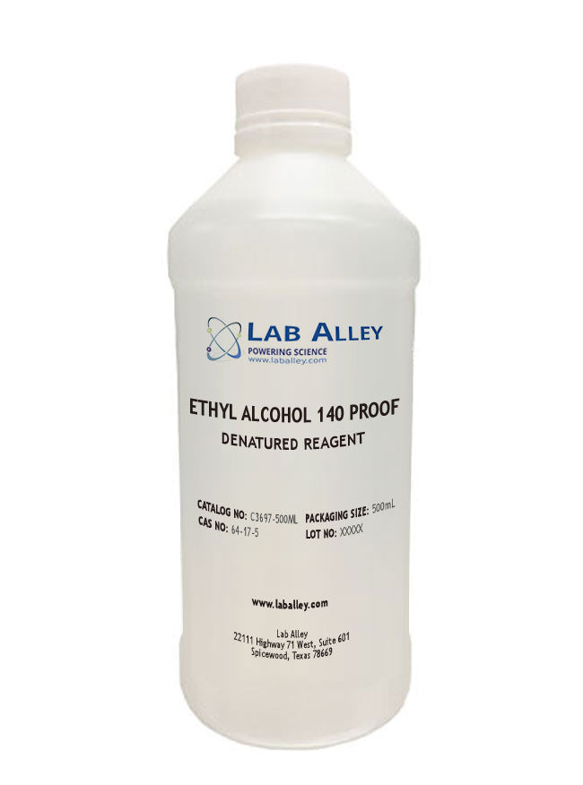 Ethanol 140 Proof (70%) Denatured Alcohol, 500mL