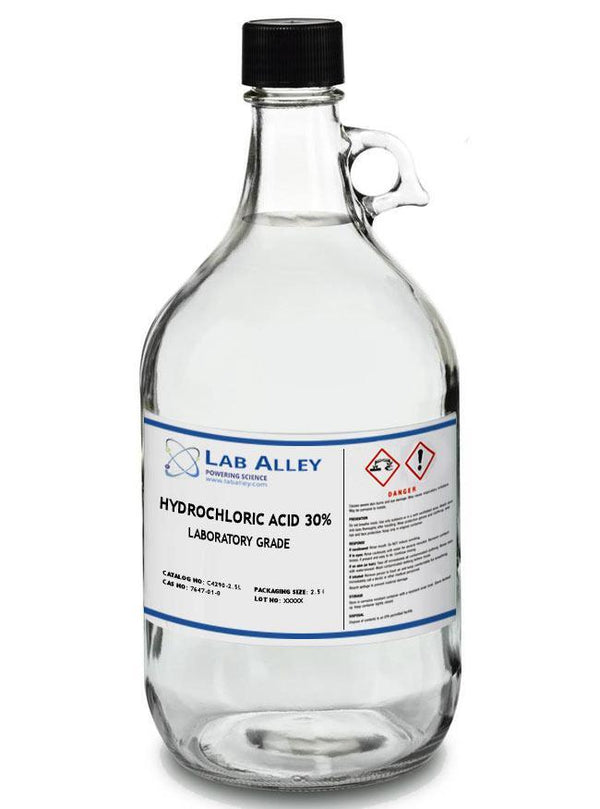 30% Hydrochloric Acid | Lab Grade 2.5L