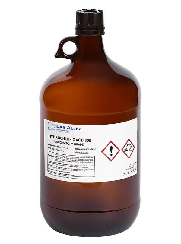 30% Hydrochloric Acid | Lab Grade 4L