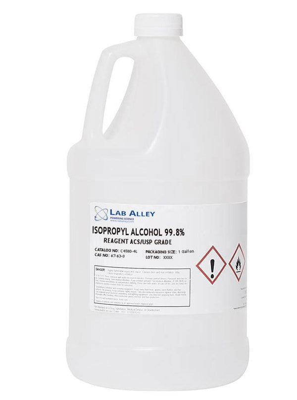 99.5% Isopropyl Alcohol | 1 Gallon | ACS/USP Grade | IPA