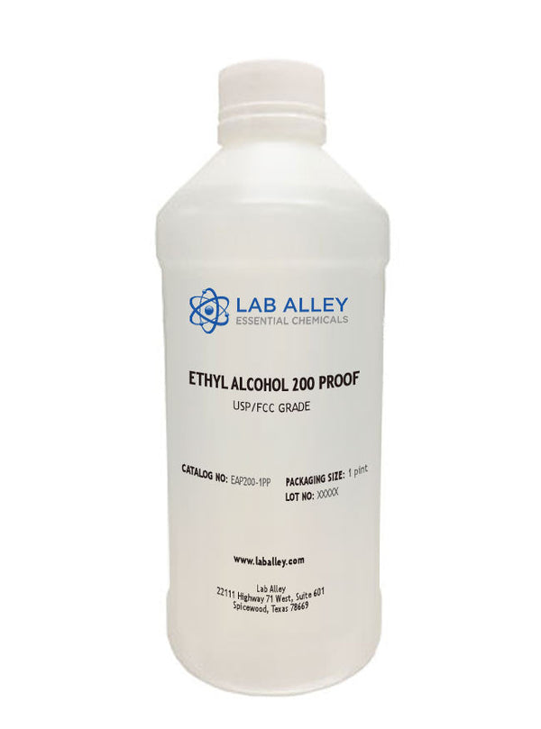 Ethanol 200 Proof (100%) Non-Denatured Alcohol, USP/FCC Food Grade, Kosher