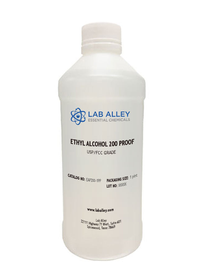 Ethanol 200 Proof (100%) Non-Denatured Alcohol, USP/FCC Food Grade, Kosher