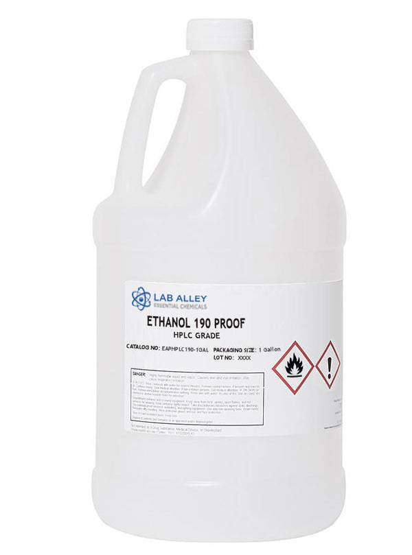 Ethanol 190 Proof (100%) Non-Denatured, Pure Alcohol, HPLC Grade
