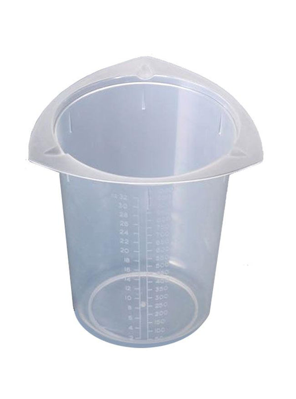 Tri-Cornered Beakers, 100mL Clear Polypropylene