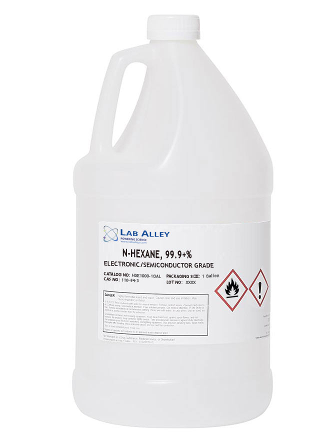 n-Hexane, Electronic Grade / Semiconductor Grade,  99.9+%, 1 Gallon