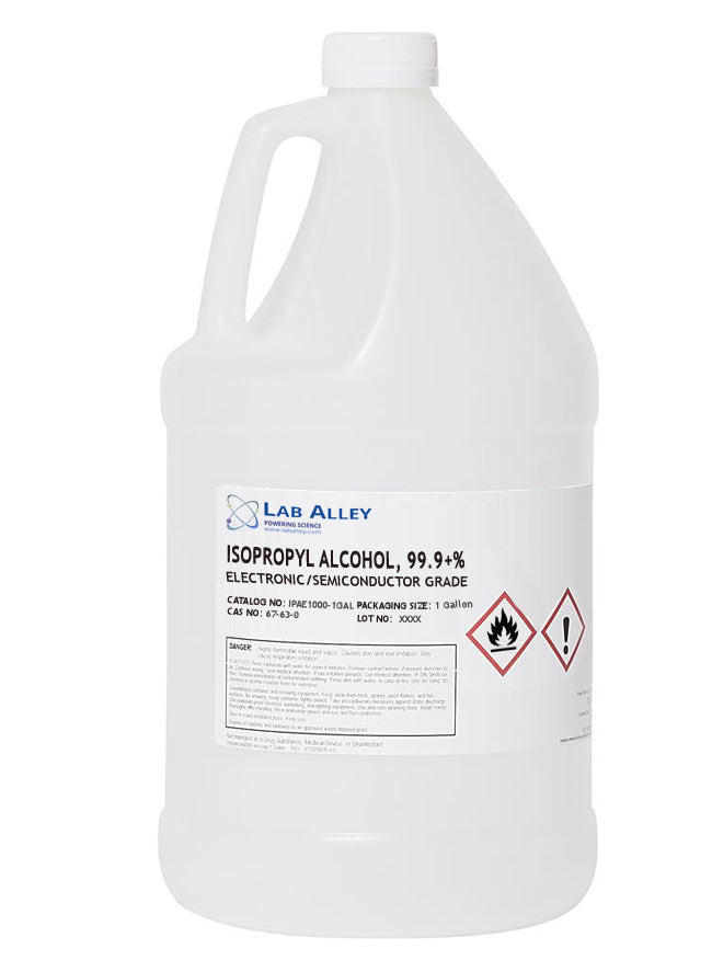 Isopropyl Alcohol, Electronic Grade / Semiconductor Grade, 99.9+%, 1 Gallon