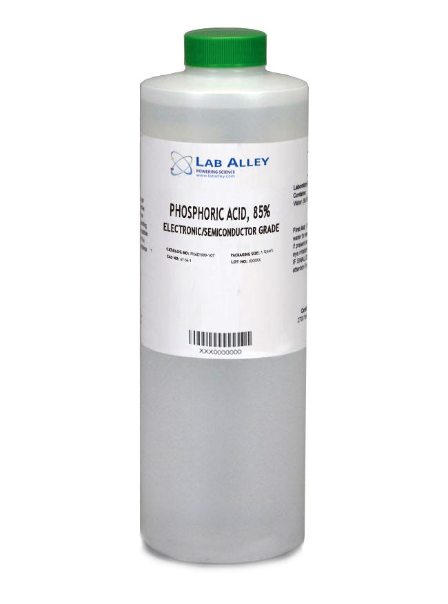 Phosphoric Acid, Electronic Grade / Semiconductor Grade, 85%, 1 Quart