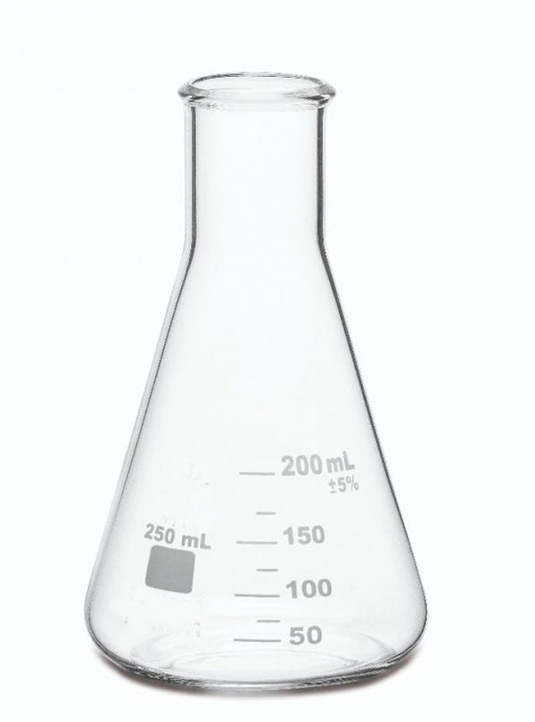 Erlenmeyer Flask, Wide Mouth, Borosilicate Glass