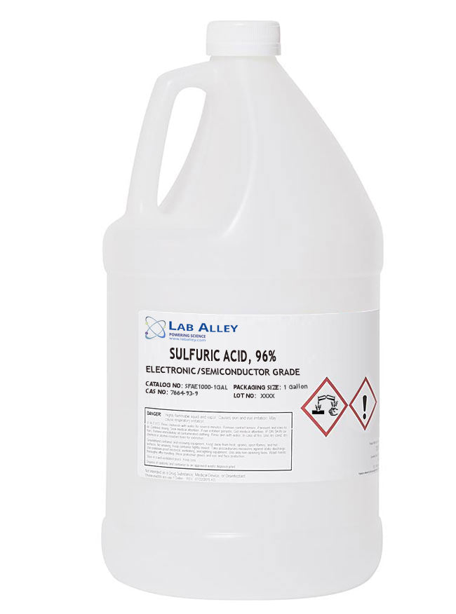 Sulfuric Acid, Electronic Grade / Semiconductor Grade, 96%, 1 Gallon